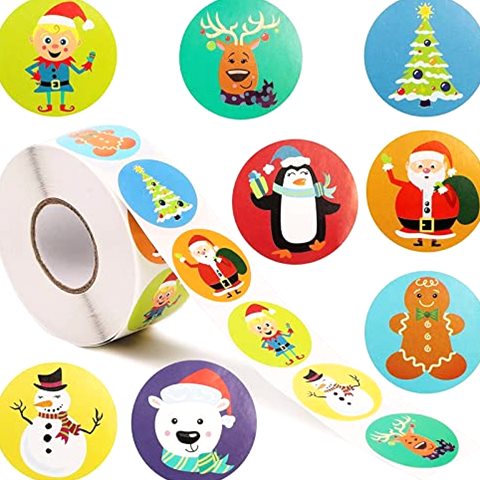 Juvale 1000 Pieces Winter Holiday Stickers for Kids &…