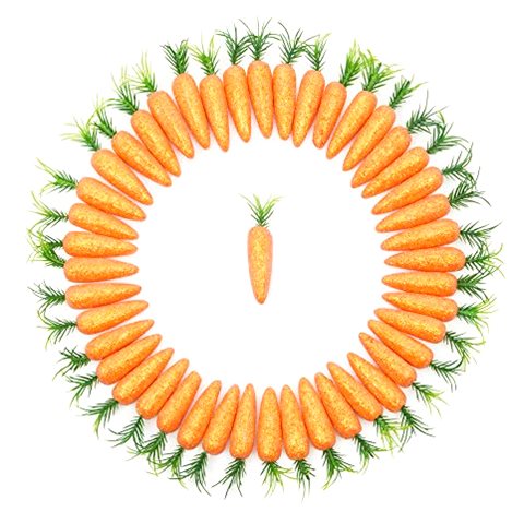 Juvale Carrot Decor Foam Ornaments