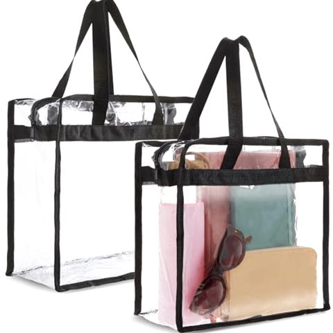 Juvale Clear PVC Tote Bag