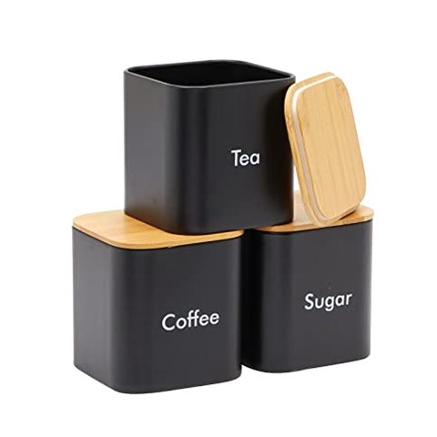Juvale Coffee Tea Sugar Container Set