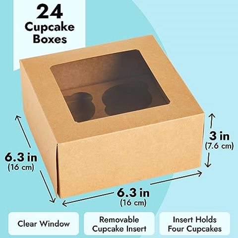 Juvale Cupcake Boxes