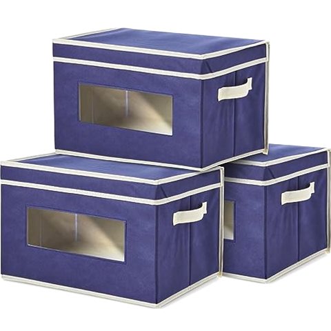 Juvale Fabric Storage Bins with Lids