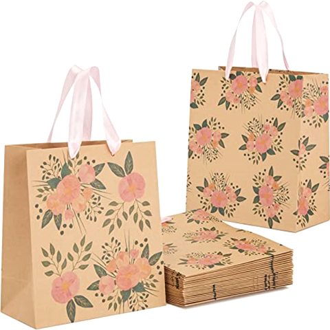 Juvale Floral Gift Bags