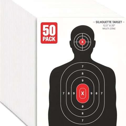 Juvale Paper Shooting Targets for Shooting Range