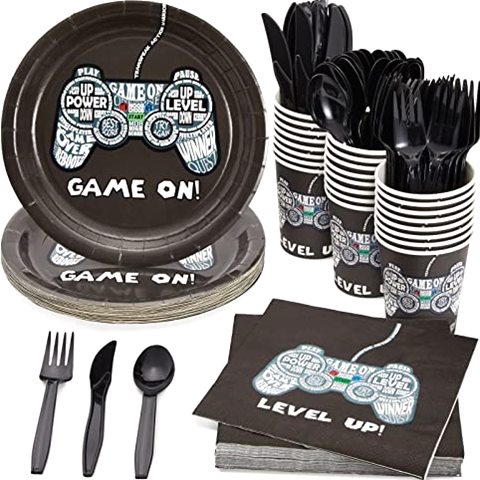 Juvale Video Game Party Supplies Set for Gamer Birthday Party…